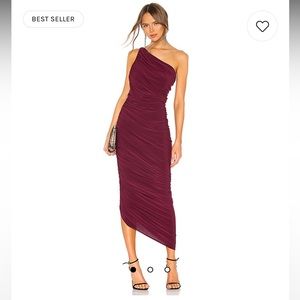 Norma Kamali Diana Gown in Plum